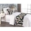 Ambesonne Floral Bed Runner Set, Roses Lavender Eucalyptus Watercolor Valentine’s Day Romantic Concept, Decorative Bedding Scarf and a Pillow Sham for Hotels Homes, Twin, Purple Grey and Off White(Pastel Pink Pale Green)