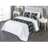 Ambesonne Floral Bed Runner Set, Valentine’s Day Romantic Concept Watercolor Hydrangeas Roses Birds, Decorative Bedding Scarf and 2 Pillow Shams for Hotels Homes, Queen, Soft Pink Pistachio Green(Blue Grey Pale Teal)