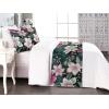 Ambesonne Floral Bed Runner Set, Valentine’s Day Romantic Concept Watercolor Hydrangeas Roses Birds, Decorative Bedding Scarf and 2 Pillow Shams for Hotels Homes, Queen, Soft Pink Pistachio Green(Pink Laurel Green White)