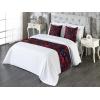 Ambesonne Floral Bed Runner Set, Valentine’s Day Romantic Concept Watercolor Hydrangeas Roses Birds, Decorative Bedding Scarf and 2 Pillow Shams for Hotels Homes, Queen, Soft Pink Pistachio Green(Dark Coral and Violet Blue)