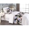 Ambesonne Floral Bed Runner Set, Valentine’s Day Romantic Concept Watercolor Hydrangeas Roses Birds, Decorative Bedding Scarf and 2 Pillow Shams for Hotels Homes, Queen, Soft Pink Pistachio Green(Soft Pink Pistachio Green)