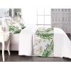 Ambesonne Floral Bed Runner Set, Valentine’s Day Romantic Concept Watercolor Hydrangeas Roses Birds, Decorative Bedding Scarf and 2 Pillow Shams for Hotels Homes, Queen, Soft Pink Pistachio Green(Reseda Green and Pale Rose)