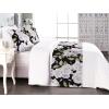 Ambesonne Floral Bed Runner Set, Valentine’s Day Romantic Concept Watercolor Hydrangeas Roses Birds, Decorative Bedding Scarf and 2 Pillow Shams for Hotels Homes, Queen, Soft Pink Pistachio Green(Lavender Blue Green)