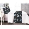 Ambesonne Floral Bed Runner Set, Valentine’s Day Romantic Concept Watercolor Hydrangeas Roses Birds, Decorative Bedding Scarf and 2 Pillow Shams for Hotels Homes, Queen, Soft Pink Pistachio Green(Blue Grey Pale Teal)