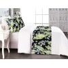 Ambesonne Floral Bed Runner Set, Valentine’s Day Romantic Concept Watercolor Hydrangeas Roses Birds, Decorative Bedding Scarf and 2 Pillow Shams for Hotels Homes, Queen, Soft Pink Pistachio Green(Pastel Green and Pale Blue)