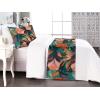 Ambesonne Floral Bed Runner Set, Valentine’s Day Romantic Concept Watercolor Hydrangeas Roses Birds, Decorative Bedding Scarf and 2 Pillow Shams for Hotels Homes, Queen, Soft Pink Pistachio Green(Burnt Orange Tan Teal)