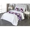 Ambesonne Floral Bed Runner Set, Valentine’s Day Romantic Concept Watercolor Hydrangeas Roses Birds, Decorative Bedding Scarf and 2 Pillow Shams for Hotels Homes, Queen, Soft Pink Pistachio Green(Lilac Pale Fuchsia Plum)
