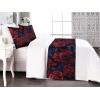Ambesonne Floral Bed Runner Set, Valentine’s Day Romantic Concept Watercolor Hydrangeas Roses Birds, Decorative Bedding Scarf and 2 Pillow Shams for Hotels Homes, Queen, Soft Pink Pistachio Green(Dark Coral and Violet Blue)
