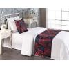 Ambesonne Floral Bed Runner Set, Valentine’s Day Romantic Concept Watercolor Hydrangeas Roses Birds, Decorative Bedding Scarf and 2 Pillow Shams for Hotels Homes, Queen, Soft Pink Pistachio Green(Dark Coral and Violet Blue)
