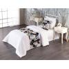 Ambesonne Floral Bed Runner Set, Valentine’s Day Romantic Concept Watercolor Hydrangeas Roses Birds, Decorative Bedding Scarf and 2 Pillow Shams for Hotels Homes, Queen, Soft Pink Pistachio Green(Soft Pink Pistachio Green)
