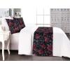 Ambesonne Floral Bed Runner Set, Valentine’s Day Romantic Concept Watercolor Hydrangeas Roses Birds, Decorative Bedding Scarf and 2 Pillow Shams for Hotels Homes, Queen, Soft Pink Pistachio Green(Red Blue Grey Dark Grey)