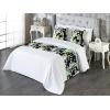 Ambesonne Floral Bed Runner Set, Valentine’s Day Romantic Concept Watercolor Hydrangeas Roses Birds, Decorative Bedding Scarf and 2 Pillow Shams for Hotels Homes, Queen, Soft Pink Pistachio Green(Pastel Green and Pale Blue)