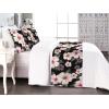 Ambesonne Floral Bed Runner Set, Valentine’s Day Romantic Concept Watercolor Hydrangeas Roses Birds, Decorative Bedding Scarf and 2 Pillow Shams for Hotels Homes, Queen, Soft Pink Pistachio Green(Blush Reseda Green)
