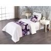 Ambesonne Floral Bed Runner Set, Valentine’s Day Romantic Concept Watercolor Hydrangeas Roses Birds, Decorative Bedding Scarf and 2 Pillow Shams for Hotels Homes, Queen, Soft Pink Pistachio Green(Lilac Pale Fuchsia Plum)