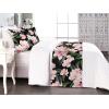 Ambesonne Floral Bed Runner Set, Valentine’s Day Romantic Concept Watercolor Hydrangeas Roses Birds, Decorative Bedding Scarf and 2 Pillow Shams for Hotels Homes, Queen, Soft Pink Pistachio Green(Jade Green and Pastel Pink)