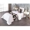 Ambesonne Floral Bed Runner Set, Valentine’s Day Romantic Concept Watercolor Hydrangeas Roses Birds, Decorative Bedding Scarf and 2 Pillow Shams for Hotels Homes, Queen, Soft Pink Pistachio Green(Blush Reseda Green)