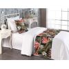 Ambesonne Floral Bed Runner Set, Valentine’s Day Romantic Concept Watercolor Hydrangeas Roses Birds, Decorative Bedding Scarf and 2 Pillow Shams for Hotels Homes, Queen, Soft Pink Pistachio Green(Dark Coral and Fern Green)
