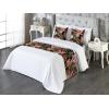 Ambesonne Floral Bed Runner Set, Valentine’s Day Romantic Concept Watercolor Hydrangeas Roses Birds, Decorative Bedding Scarf and 2 Pillow Shams for Hotels Homes, Queen, Soft Pink Pistachio Green(Dark Coral and Fern Green)