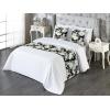 Ambesonne Floral Bed Runner Set, Valentine’s Day Romantic Concept Watercolor Hydrangeas Roses Birds, Decorative Bedding Scarf and 2 Pillow Shams for Hotels Homes, Queen, Soft Pink Pistachio Green(Sea Green Pastel Brown)