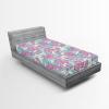 Ambesonne Floral Fitted Sheet, Romantic Valentine’s Day Theme Overlapping Simplistic Rose Flowers Art, Decorative Soft Fabric Bedding All-Round Elastic Pocket, Full Size, Pale Salmon and Blush(Pale Fuchsia Seafoam)