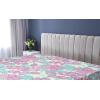 Ambesonne Floral Fitted Sheet, Romantic Valentine’s Day Theme Overlapping Simplistic Rose Flowers Art, Decorative Soft Fabric Bedding All-Round Elastic Pocket, Full Size, Pale Salmon and Blush(Pale Fuchsia Seafoam)