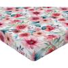 Ambesonne Floral Fitted Sheet, Romantic Valentine’s Day Theme Overlapping Simplistic Rose Flowers Art, Decorative Soft Fabric Bedding All-Round Elastic Pocket, Full Size, Pale Salmon and Blush(Dried Rose and Slate Blue)