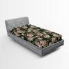 Ambesonne Floral Fitted Sheet, Romantic Valentine’s Day Theme Overlapping Simplistic Rose Flowers Art, Decorative Soft Fabric Bedding All-Round Elastic Pocket, Full Size, Pale Salmon and Blush(Evergreen and Mauve Taupe)