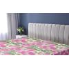 Ambesonne Floral Fitted Sheet, Romantic Valentine’s Day Theme Overlapping Simplistic Rose Flowers Art, Decorative Soft Fabric Bedding All-Round Elastic Pocket, Full Size, Pale Salmon and Blush(Soft Pink and Sage Green)