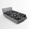 Ambesonne Floral Fitted Sheet, Romantic Valentine’s Day Theme Overlapping Simplistic Rose Flowers Art, Decorative Soft Fabric Bedding All-Round Elastic Pocket, Full Size, Pale Salmon and Blush(Burnt Orange Blue Grey)