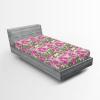 Ambesonne Floral Fitted Sheet, Romantic Valentine’s Day Theme Overlapping Simplistic Rose Flowers Art, Decorative Soft Fabric Bedding All-Round Elastic Pocket, Full Size, Pale Salmon and Blush(Soft Pink and Sage Green)