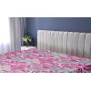 Ambesonne Floral Fitted Sheet, Romantic Valentine’s Day Theme Overlapping Simplistic Rose Flowers Art, Decorative Soft Fabric Bedding All-Round Elastic Pocket, Full Size, Pale Salmon and Blush(Soft Pink Slate Blue)