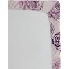 Ambesonne Floral Fitted Sheet, Romantic Valentine’s Day Theme Overlapping Simplistic Rose Flowers Art, Decorative Soft Fabric Bedding All-Round Elastic Pocket, Full Size, Pale Salmon and Blush(Dark Purple Grey Pink)