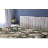 Ambesonne Floral Fitted Sheet, Romantic Valentine’s Day Theme Overlapping Simplistic Rose Flowers Art, Decorative Soft Fabric Bedding All-Round Elastic Pocket, Full Size, Pale Salmon and Blush(Evergreen and Mauve Taupe)