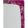 Ambesonne Floral Fitted Sheet, Romantic Valentine’s Day Theme Overlapping Simplistic Rose Flowers Art, Decorative Soft Fabric Bedding All-Round Elastic Pocket, Full Size, Pale Salmon and Blush(Hot Pink and Dark Magenta)