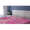 Ambesonne Floral Fitted Sheet, Romantic Valentine’s Day Theme Overlapping Simplistic Rose Flowers Art, Decorative Soft Fabric Bedding All-Round Elastic Pocket, Full Size, Pale Salmon and Blush(Hot Pink and Dark Magenta)