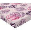 Ambesonne Floral Fitted Sheet, Romantic Valentine’s Day Theme Overlapping Simplistic Rose Flowers Art, Decorative Soft Fabric Bedding All-Round Elastic Pocket, Full Size, Pale Salmon and Blush(Dark Purple Grey Pink)