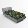 Ambesonne Floral Fitted Sheet, Roses Lavender Eucalyptus Watercolor Valentine’s Day Romantic Concept, Decorative Soft Fabric Bedding All-Round Elastic Pocket, Full Size, Purple Grey and Off White(Orange Teal Brown)