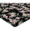 Ambesonne Floral Fitted Sheet, Roses Lavender Eucalyptus Watercolor Valentine’s Day Romantic Concept, Decorative Soft Fabric Bedding All-Round Elastic Pocket, Full Size, Purple Grey and Off White(Pastel Pink Pale Green)
