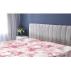 Ambesonne Floral Fitted Sheet, Roses Lavender Eucalyptus Watercolor Valentine’s Day Romantic Concept, Decorative Soft Fabric Bedding All-Round Elastic Pocket, Full Size, Purple Grey and Off White(Pastel Pink and Pale Fuchsia)