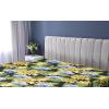 Ambesonne Floral Fitted Sheet, Roses Lavender Eucalyptus Watercolor Valentine’s Day Romantic Concept, Decorative Soft Fabric Bedding All-Round Elastic Pocket, Full Size, Purple Grey and Off White(Earth Yellow Apple Green)