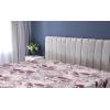 Ambesonne Floral Fitted Sheet, Roses Lavender Eucalyptus Watercolor Valentine’s Day Romantic Concept, Decorative Soft Fabric Bedding All-Round Elastic Pocket, Full Size, Purple Grey and Off White(Plum Pale Mauve)