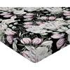 Ambesonne Floral Fitted Sheet, Roses Lavender Eucalyptus Watercolor Valentine’s Day Romantic Concept, Decorative Soft Fabric Bedding All-Round Elastic Pocket, Full Size, Purple Grey and Off White(Purple Grey and Off White)