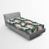Ambesonne Floral Fitted Sheet, Roses Lavender Eucalyptus Watercolor Valentine’s Day Romantic Concept, Decorative Soft Fabric Bedding All-Round Elastic Pocket, Full Size, Purple Grey and Off White(Pale Brown Dark Teal)