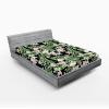 Ambesonne Floral Fitted Sheet, Roses Lavender Eucalyptus Watercolor Valentine’s Day Romantic Concept, Decorative Soft Fabric Bedding All-Round Elastic Pocket, Full Size, Purple Grey and Off White(Fern Green Pale Mauve)