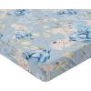 Ambesonne Floral Fitted Sheet, Roses Lavender Eucalyptus Watercolor Valentine’s Day Romantic Concept, Decorative Soft Fabric Bedding All-Round Elastic Pocket, Full Size, Purple Grey and Off White(Sky Blue Pale Yellow)