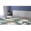 Ambesonne Floral Fitted Sheet, Roses Lavender Eucalyptus Watercolor Valentine’s Day Romantic Concept, Decorative Soft Fabric Bedding All-Round Elastic Pocket, Full Size, Purple Grey and Off White(Pale Brown Dark Teal)