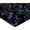 Ambesonne Floral Fitted Sheet, Roses Lavender Eucalyptus Watercolor Valentine’s Day Romantic Concept, Decorative Soft Fabric Bedding All-Round Elastic Pocket, Full Size, Purple Grey and Off White(Blue Grey and Dark Magenta)