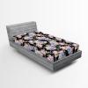 Ambesonne Floral Fitted Sheet, Valentine’s Day Romantic Concept Watercolor Hydrangeas Roses Birds, Decorative Soft Bedding All-Round Elastic Pocket, California King, Soft Pink Pistachio Green(Soft Pink Pistachio Green)