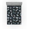 Ambesonne Floral Fitted Sheet, Valentine’s Day Romantic Concept Watercolor Hydrangeas Roses Birds, Decorative Soft Bedding All-Round Elastic Pocket, California King, Soft Pink Pistachio Green(Blue Grey Pale Teal)