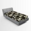 Ambesonne Floral Fitted Sheet, Valentine’s Day Romantic Concept Watercolor Hydrangeas Roses Birds, Decorative Soft Bedding All-Round Elastic Pocket, California King, Soft Pink Pistachio Green(Sage Green and Off White)